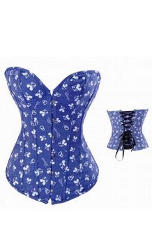Blue  Mickey Mouse Disney-style corset